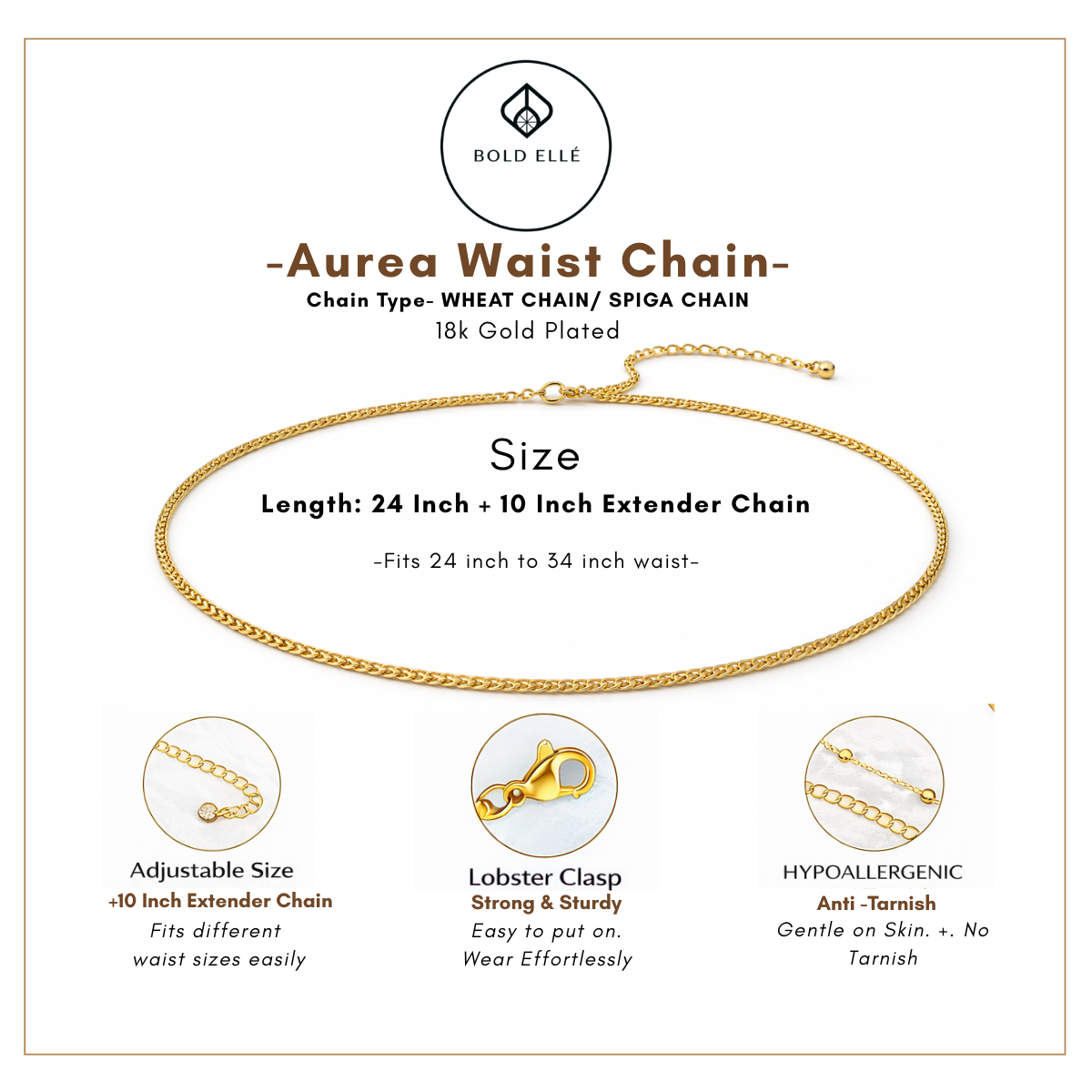 Aurea Waist Chain - Single Layered